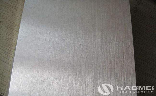 brushed aluminum sheet