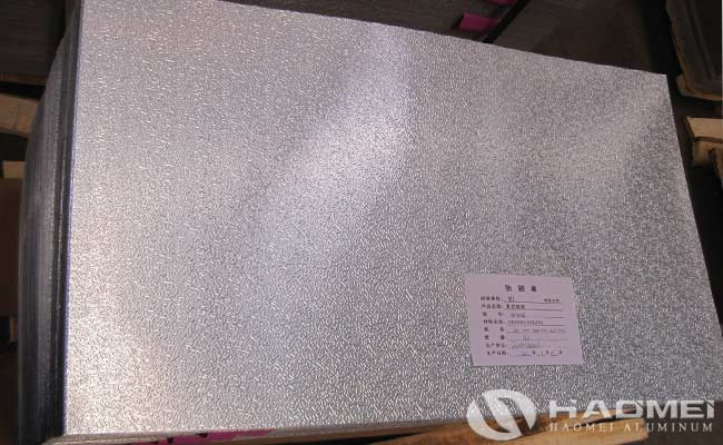 china embossed aluminum sheet