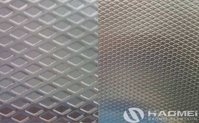 rhombus pattern aluminum embossed sheet