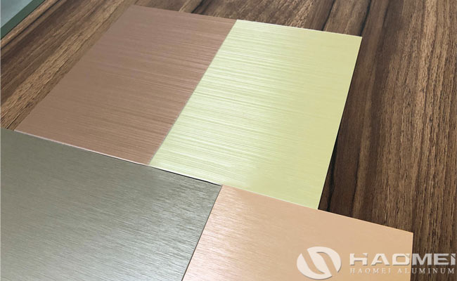 aluminium sheet brush finish