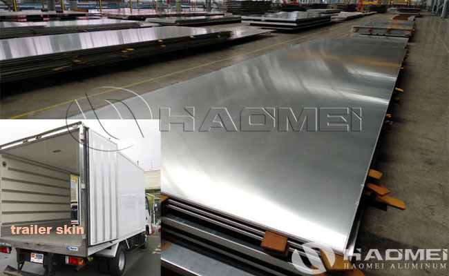 aluminum skin for trailer