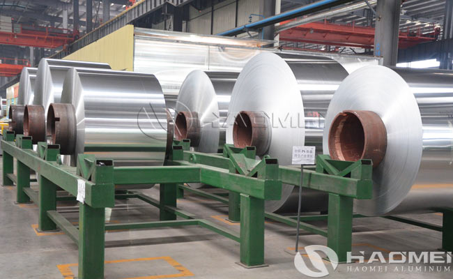 rolls of aluminum