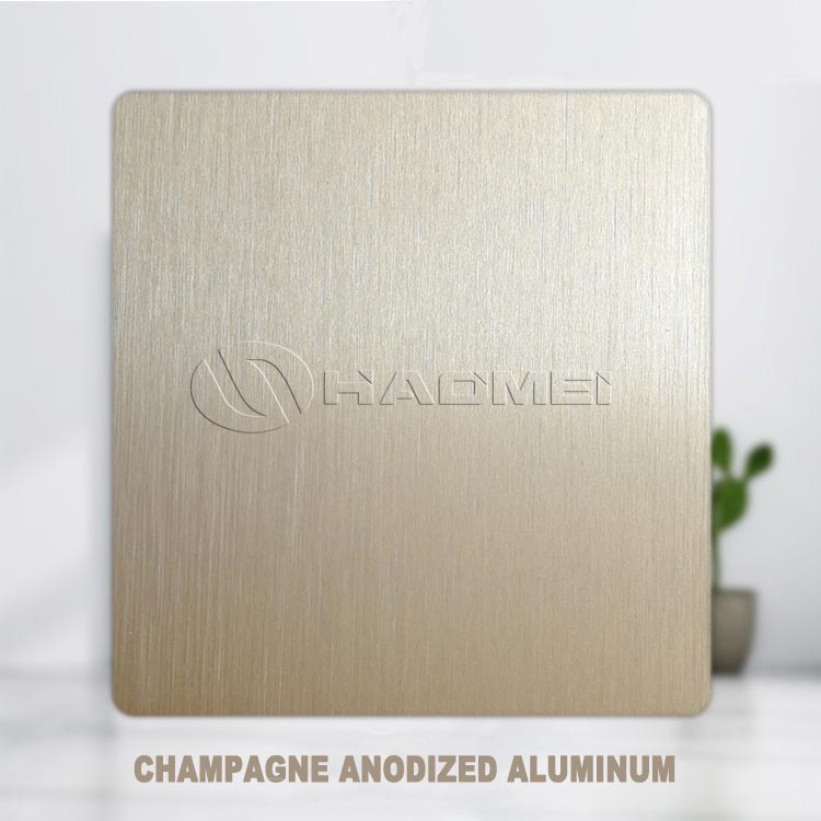 champagne anodized aluminum