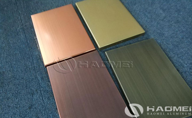 bronze anodised aluminium