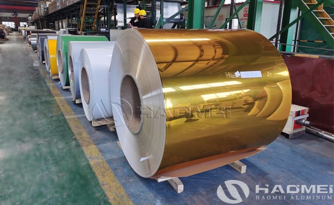 anodized gold mirror aluminum coil