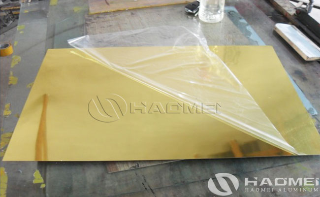 gold mirror aluminum