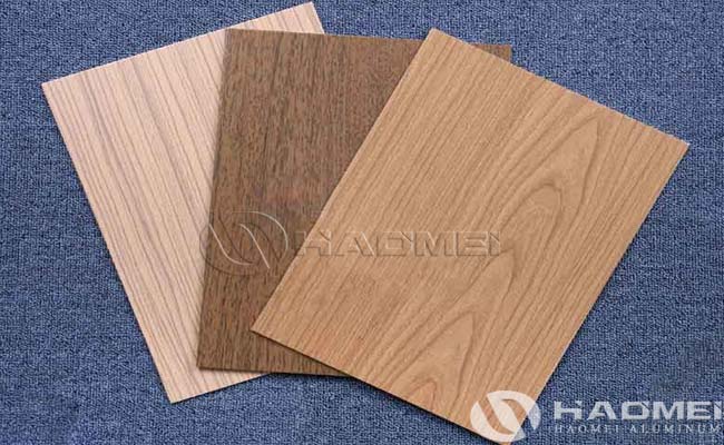 wood look aluminum sheet