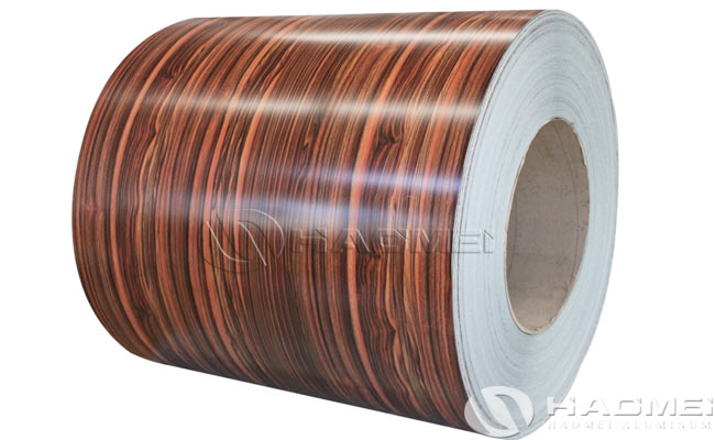 wood color aluminum coil