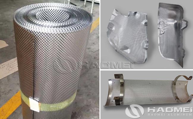 embossed aluminum sheet for automobile heat shield