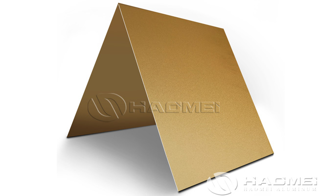 china gold anodized aluminum sheet