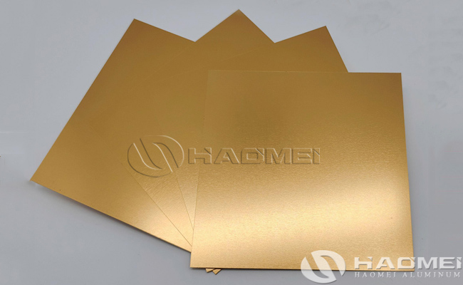 gold anodised aluminum sheets or outdoor use